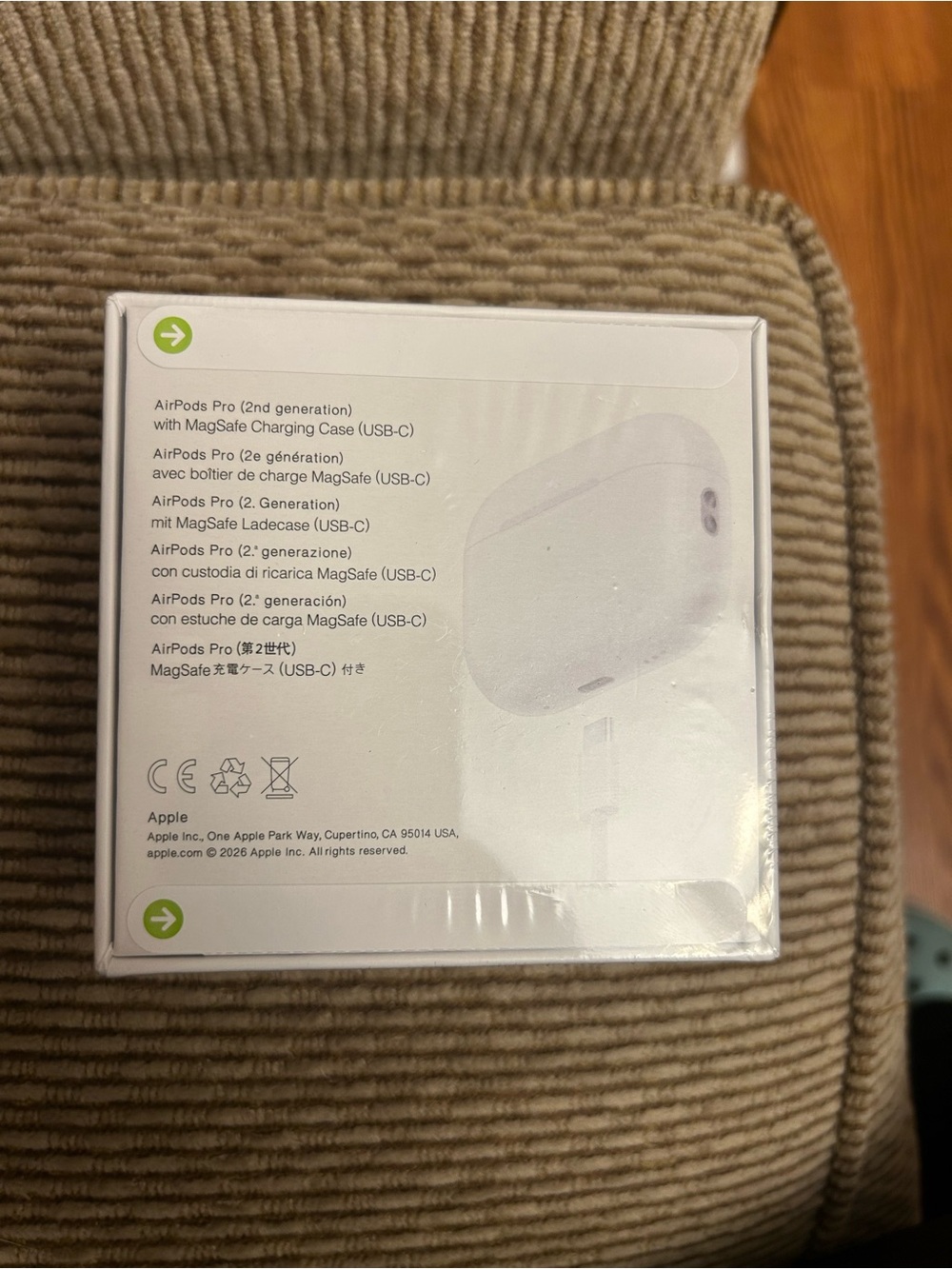 Apple AirPods Pro2 (White) - Active Noise Control Earbuds - Picture 5 of 6